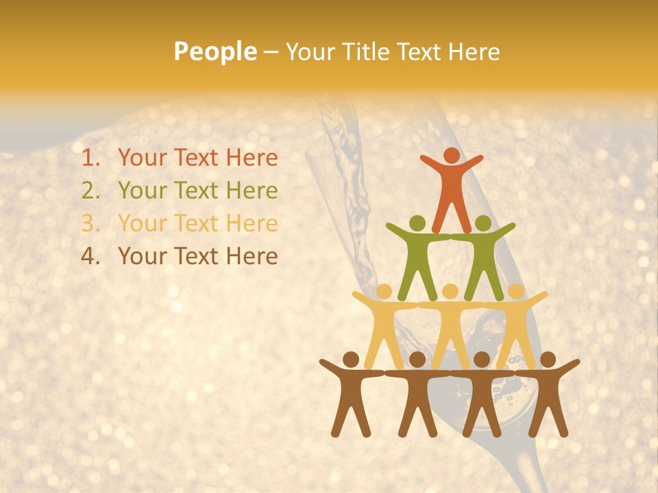 Champagne Toast Poring New Years Eve Party PowerPoint Template