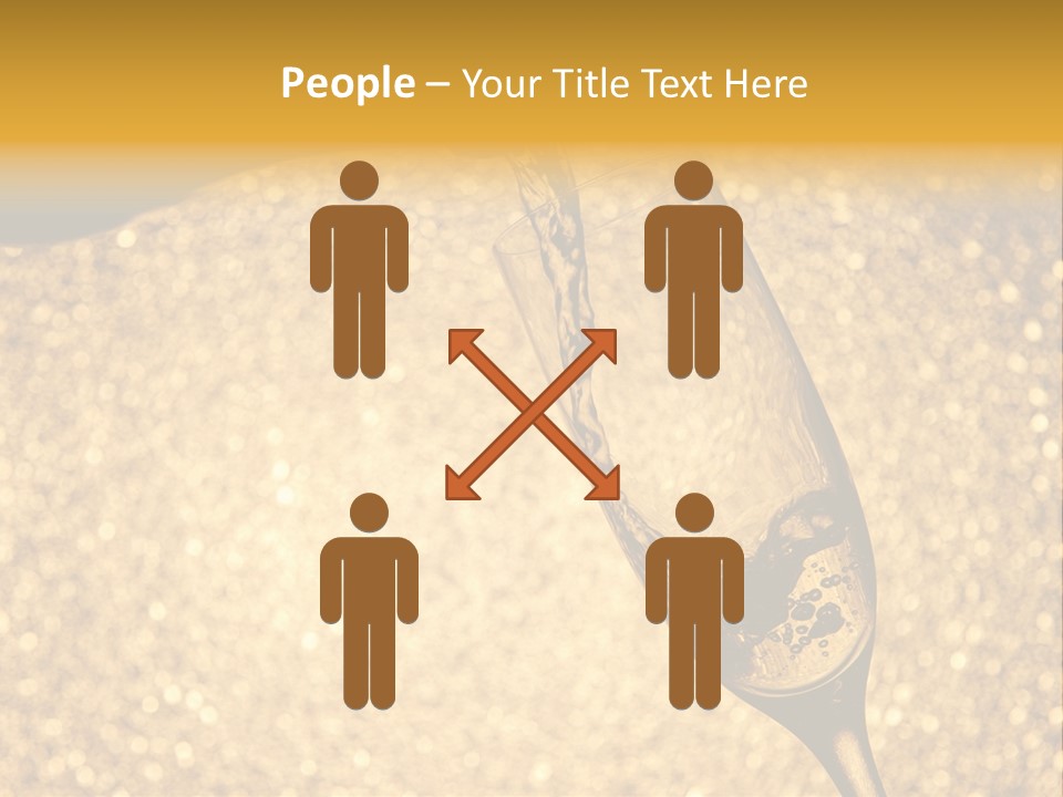 Champagne Toast Poring New Years Eve Party PowerPoint Template