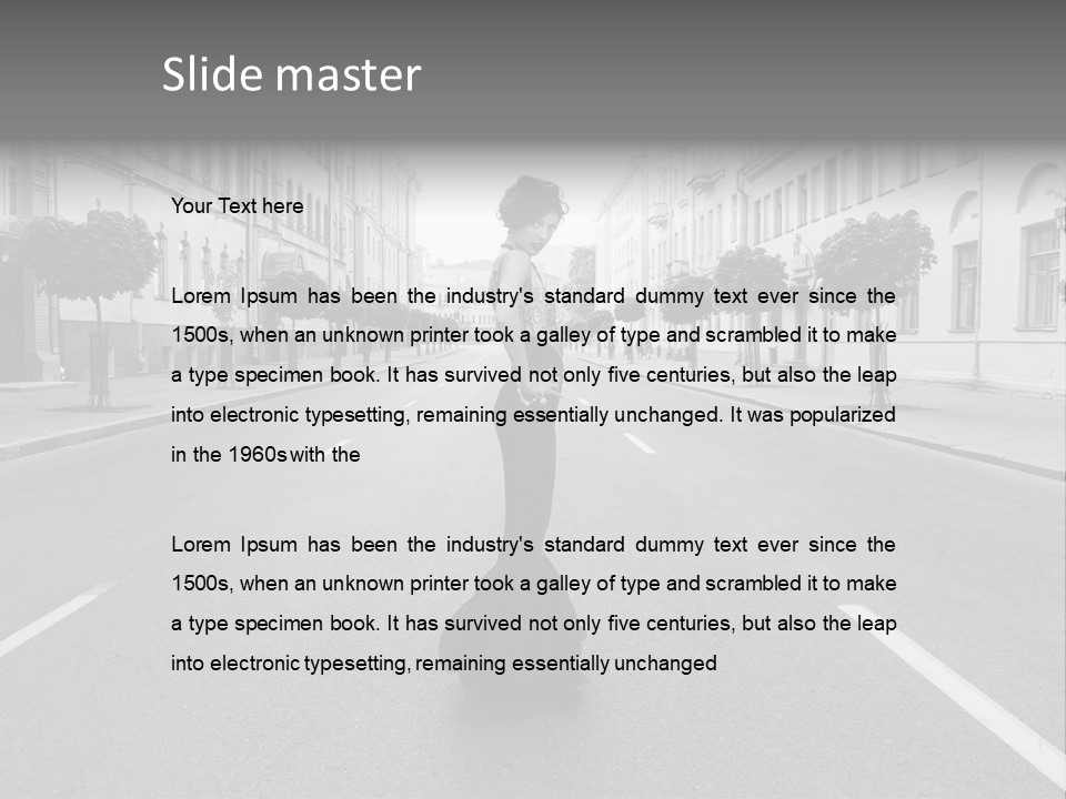 Glamour Fashionable Design PowerPoint Template