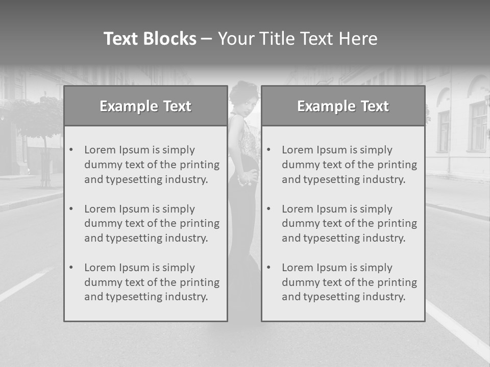Glamour Fashionable Design PowerPoint Template