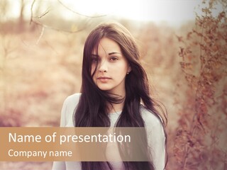 Rest Peaceful Model PowerPoint Template