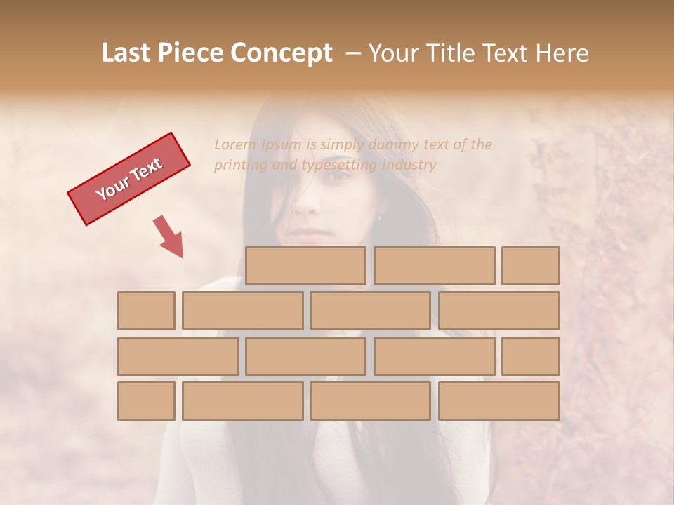 Rest Peaceful Model PowerPoint Template