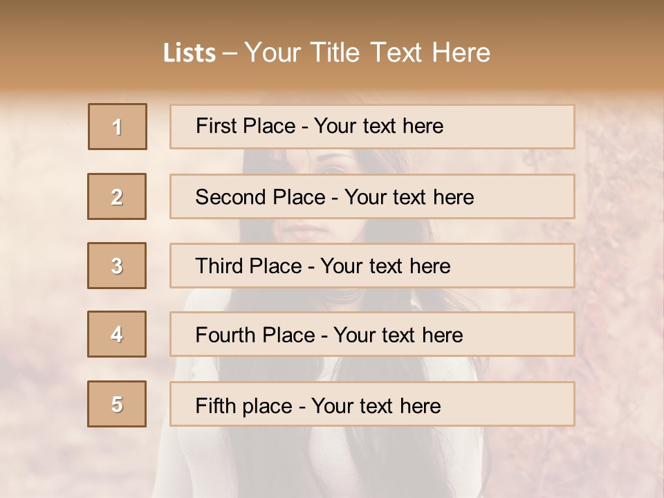 Rest Peaceful Model PowerPoint Template