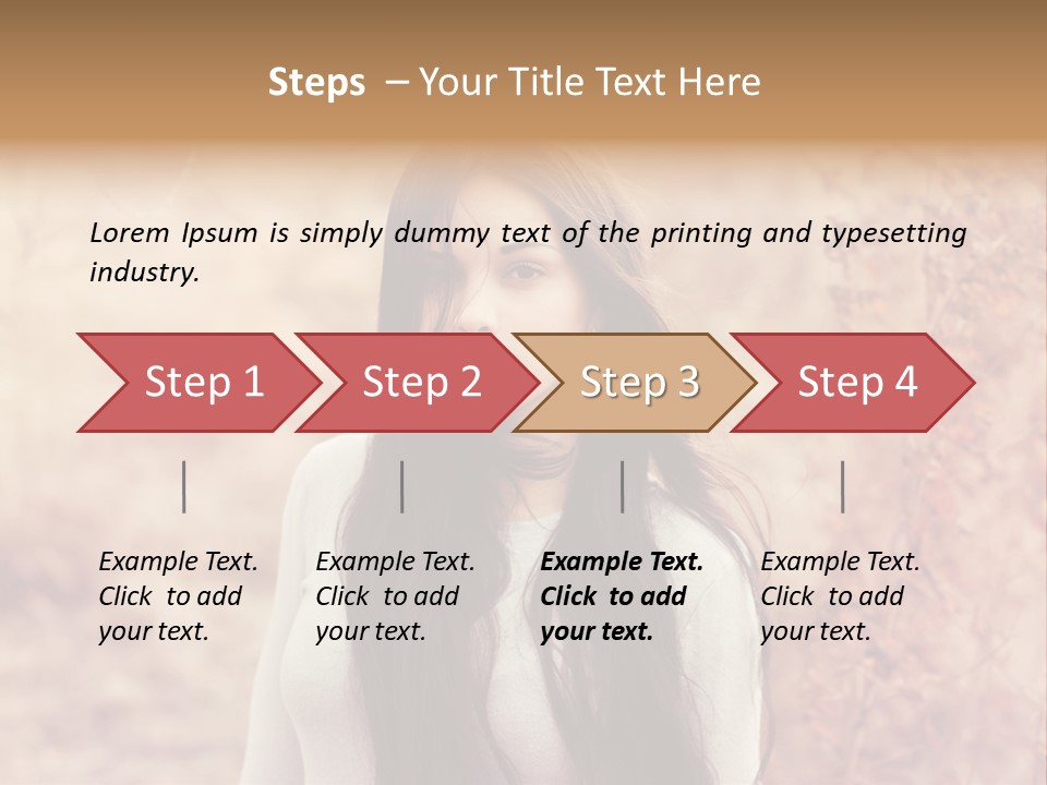 Rest Peaceful Model PowerPoint Template