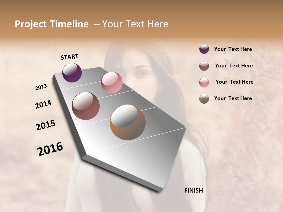 Rest Peaceful Model PowerPoint Template