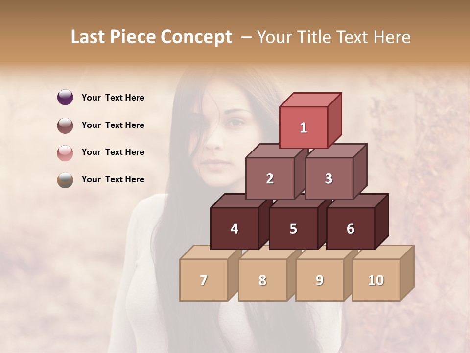 Rest Peaceful Model PowerPoint Template