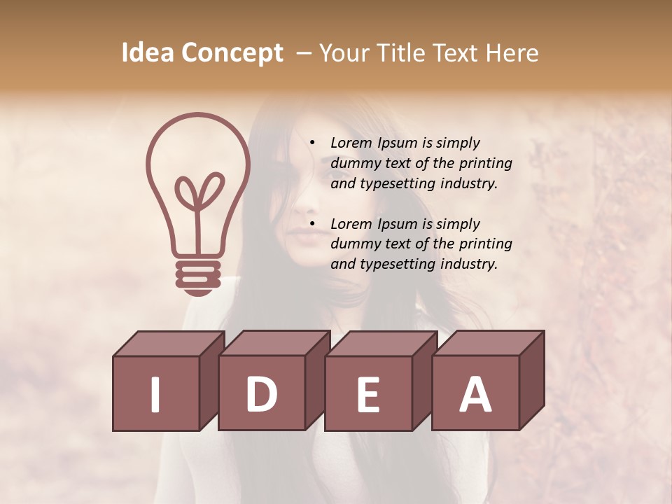 Rest Peaceful Model PowerPoint Template