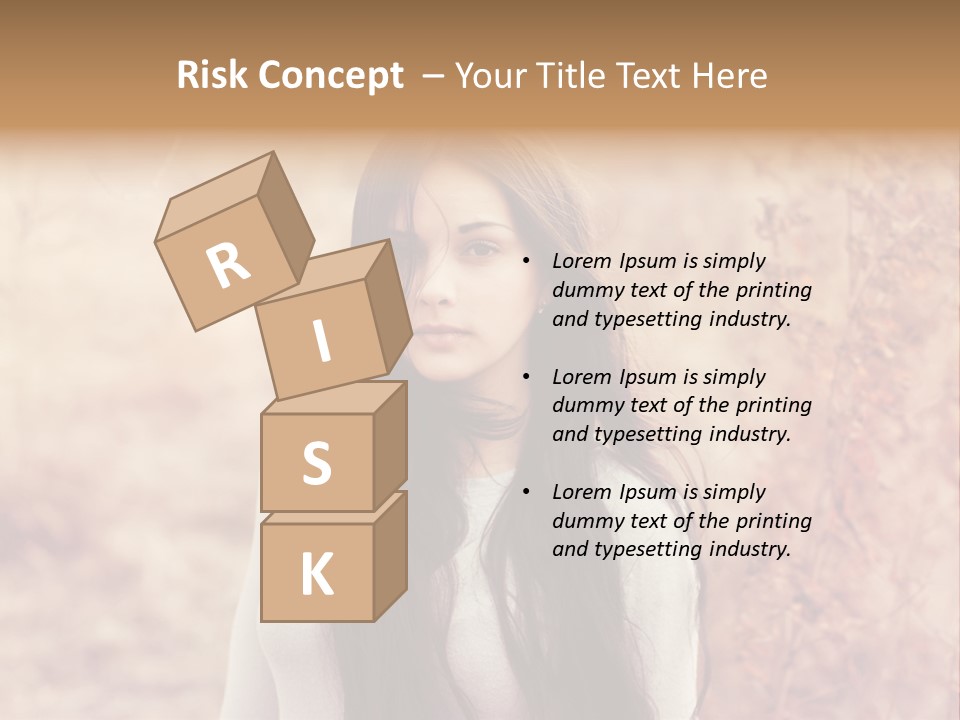 Rest Peaceful Model PowerPoint Template