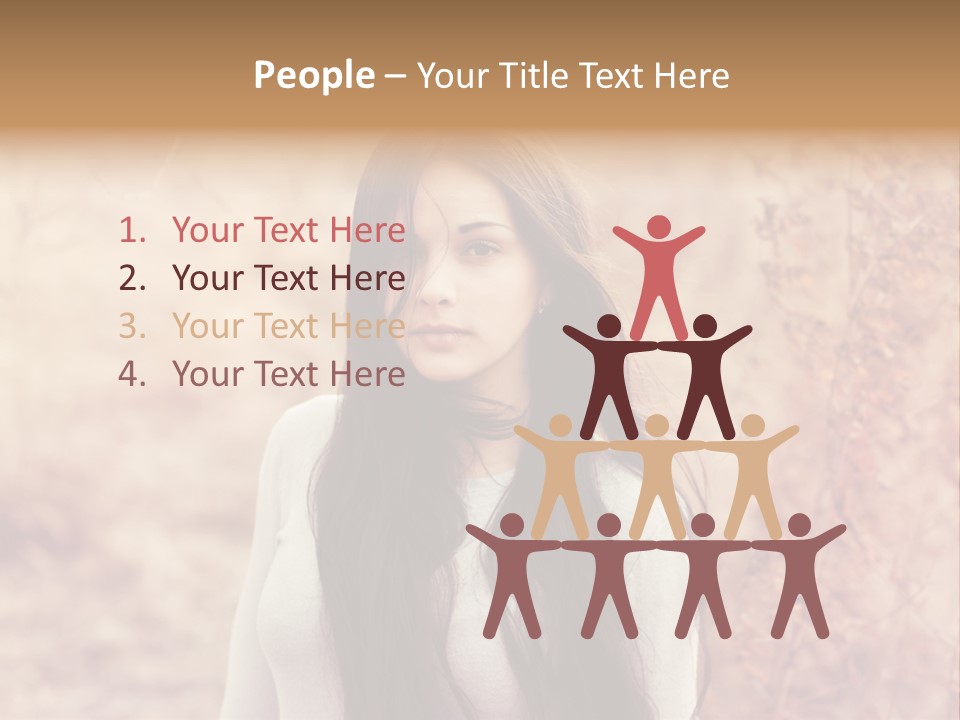 Rest Peaceful Model PowerPoint Template