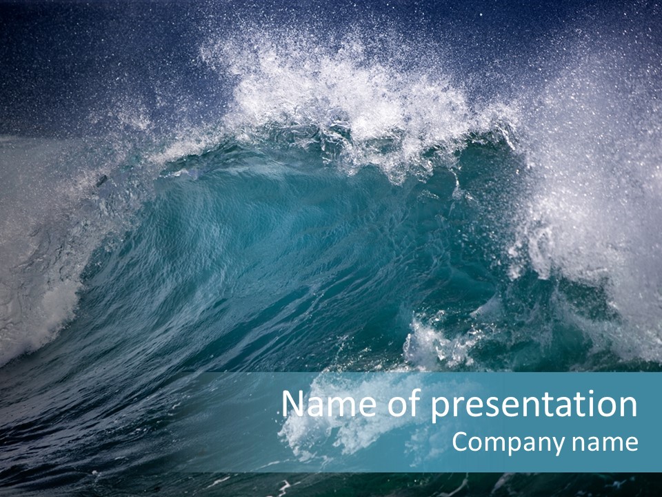 Stormy Environmental Cold PowerPoint Template