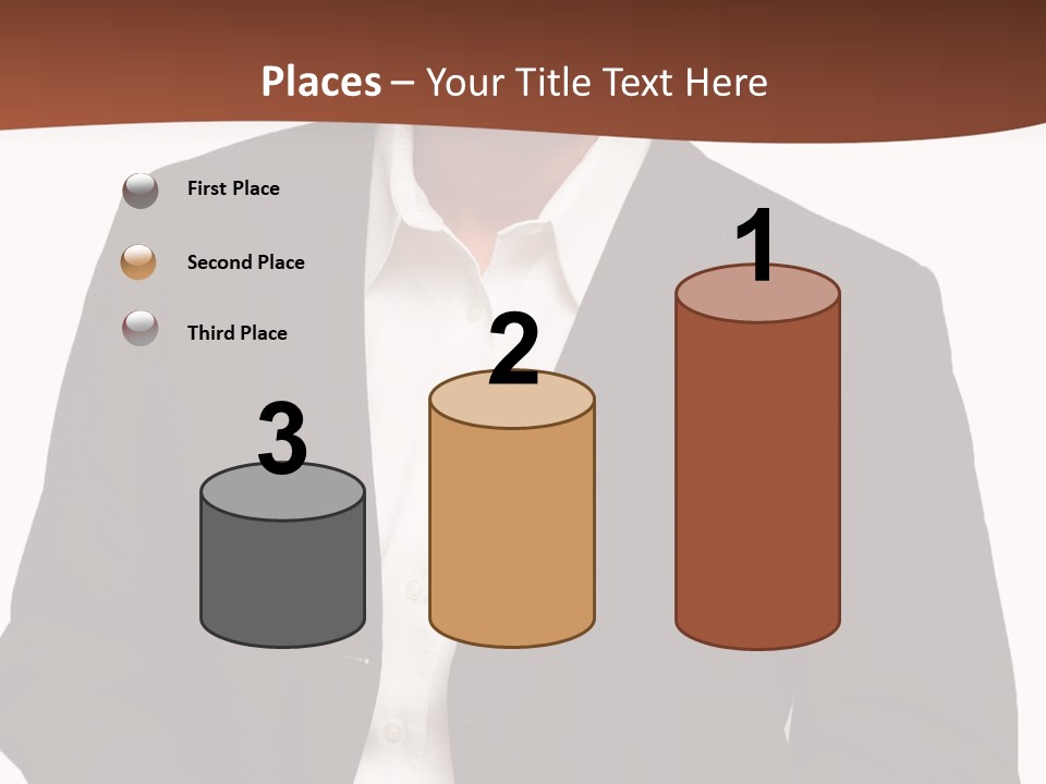 Man Standing Isolated Man Business Style PowerPoint Template