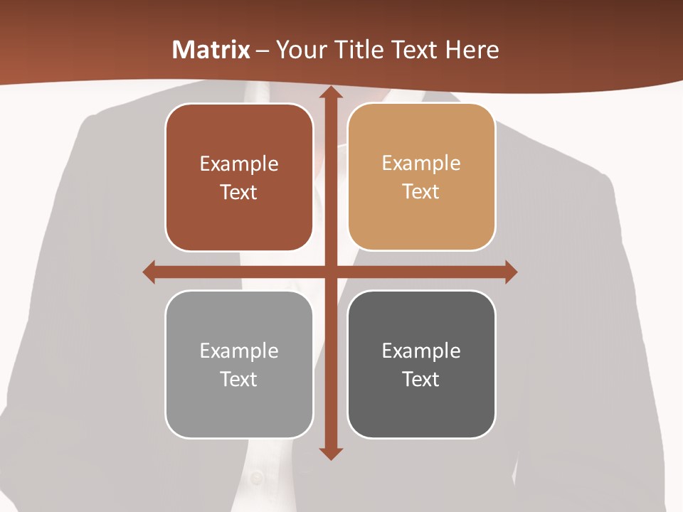 Man Standing Isolated Man Business Style PowerPoint Template