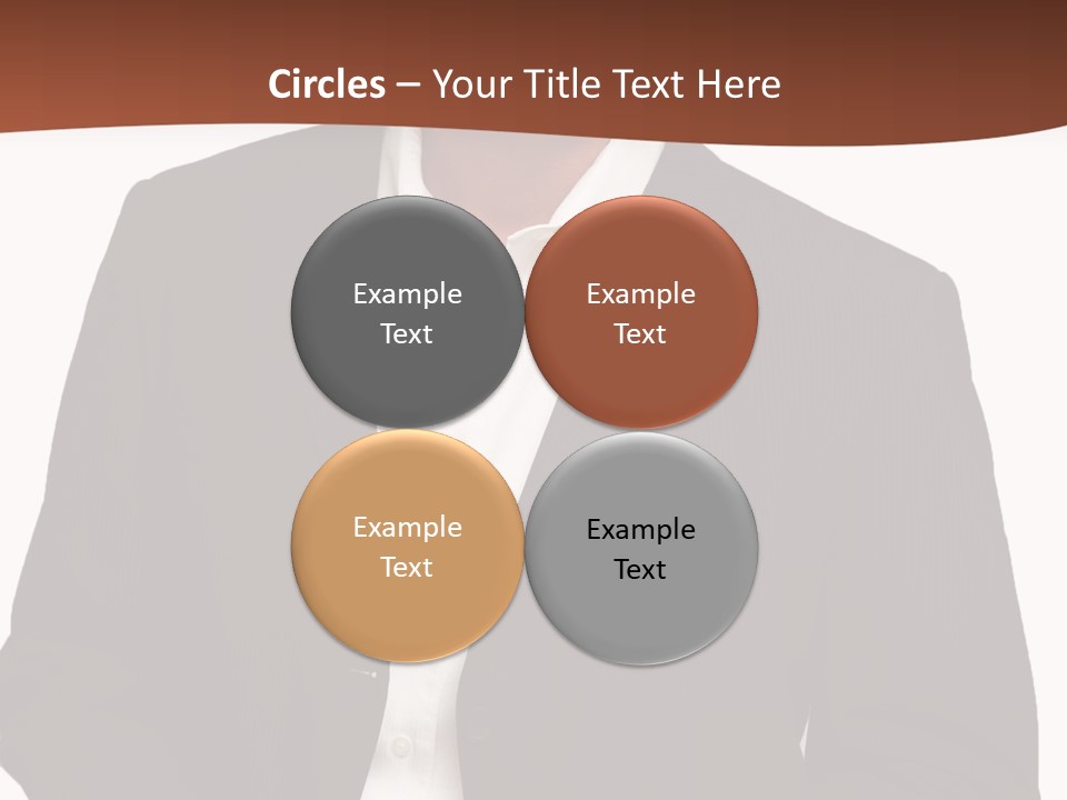 Man Standing Isolated Man Business Style PowerPoint Template