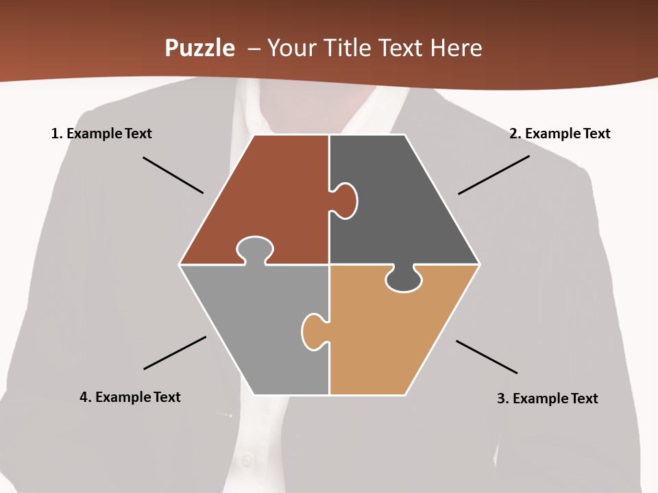 Man Standing Isolated Man Business Style PowerPoint Template