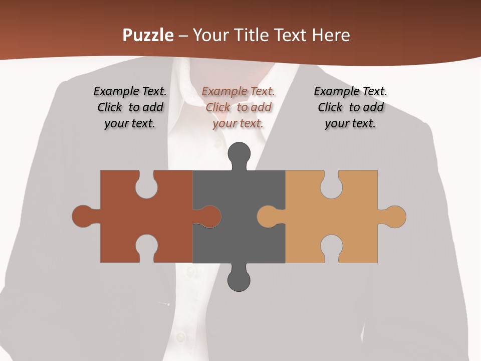 Man Standing Isolated Man Business Style PowerPoint Template