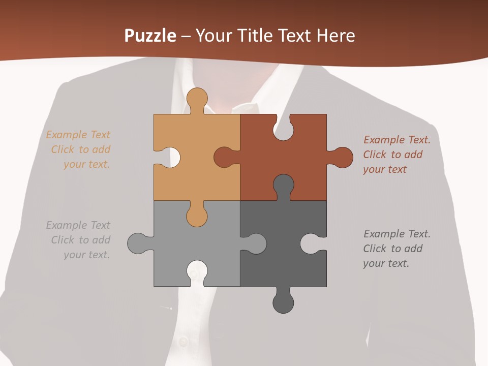 Man Standing Isolated Man Business Style PowerPoint Template