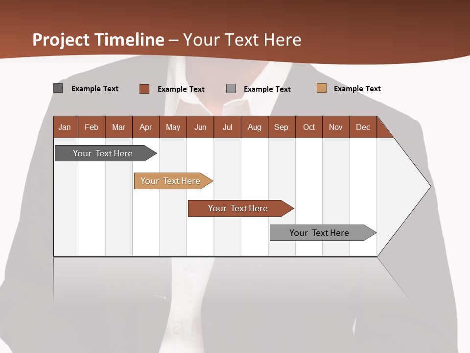 Man Standing Isolated Man Business Style PowerPoint Template