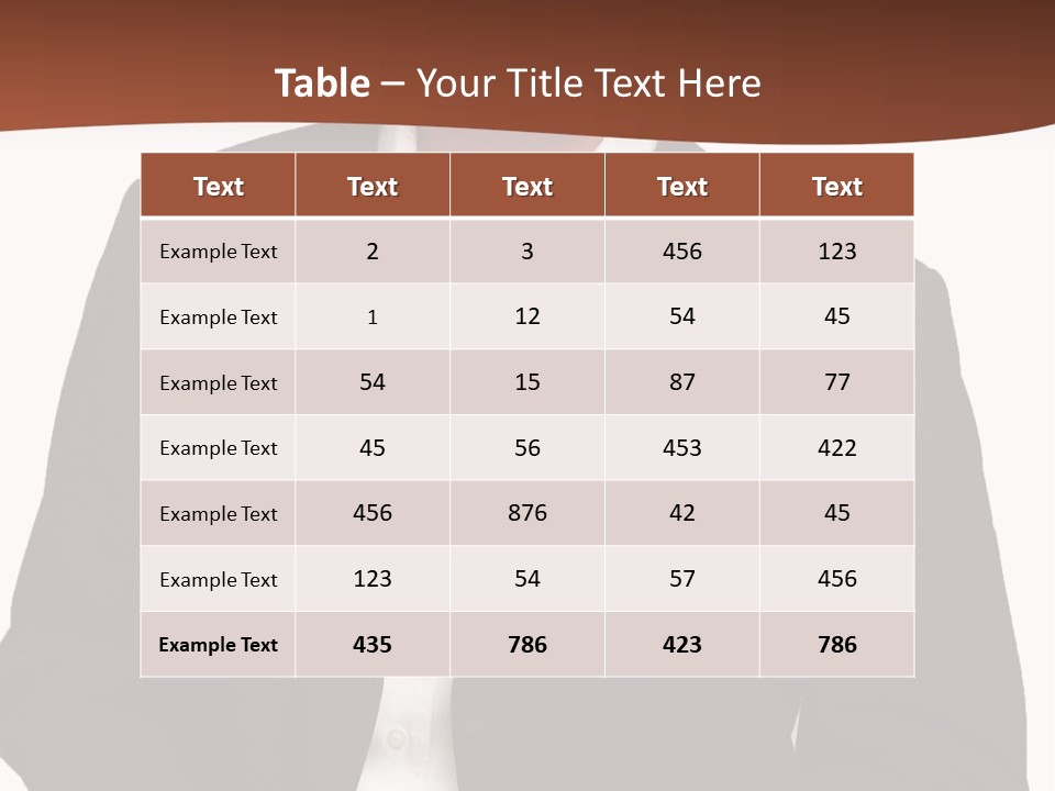 Man Standing Isolated Man Business Style PowerPoint Template