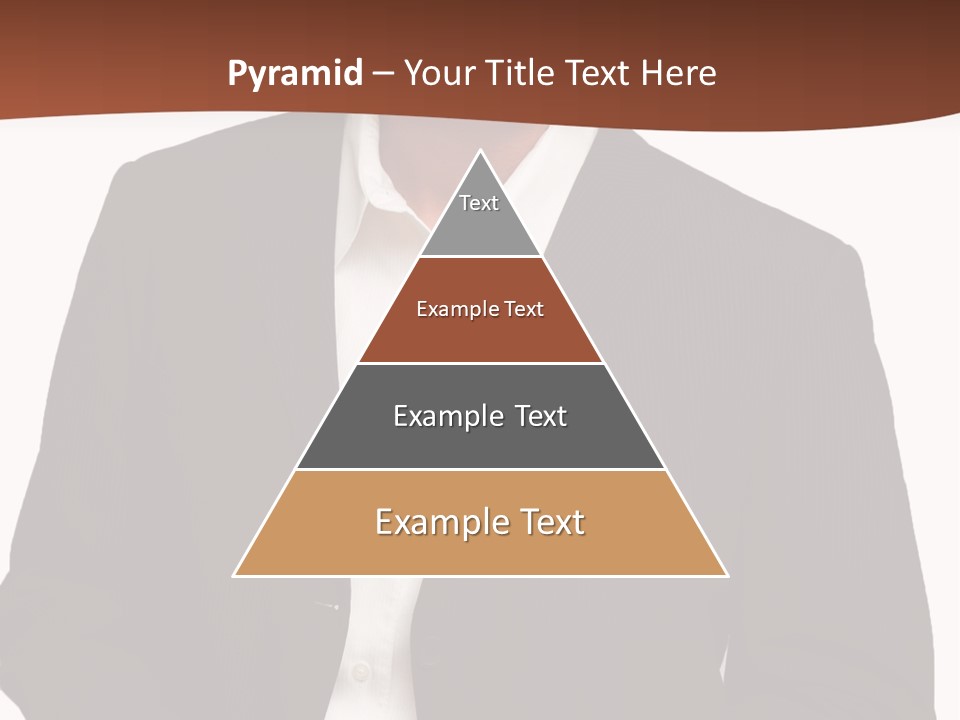 Man Standing Isolated Man Business Style PowerPoint Template