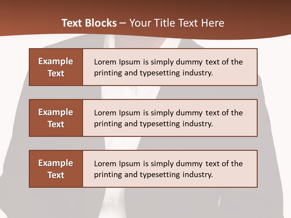 Man Standing Isolated Man Business Style PowerPoint Template