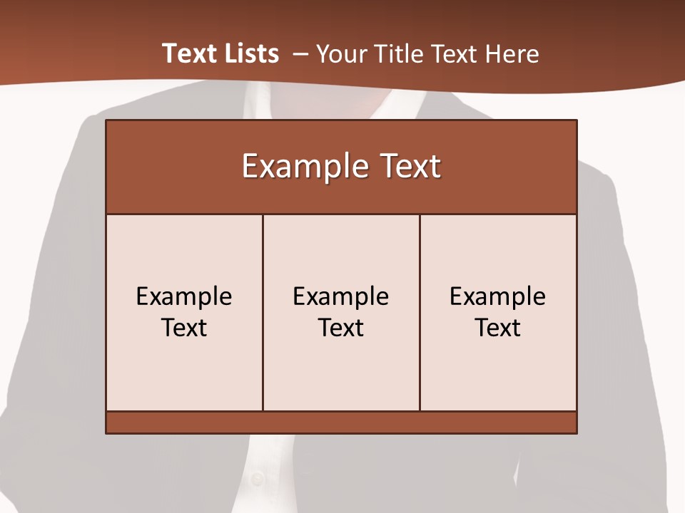 Man Standing Isolated Man Business Style PowerPoint Template
