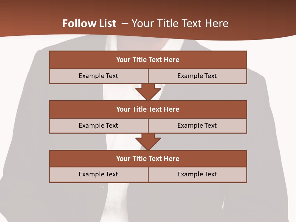 Man Standing Isolated Man Business Style PowerPoint Template
