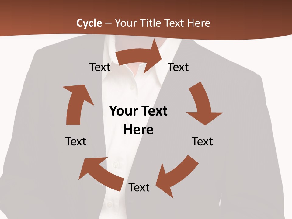 Man Standing Isolated Man Business Style PowerPoint Template