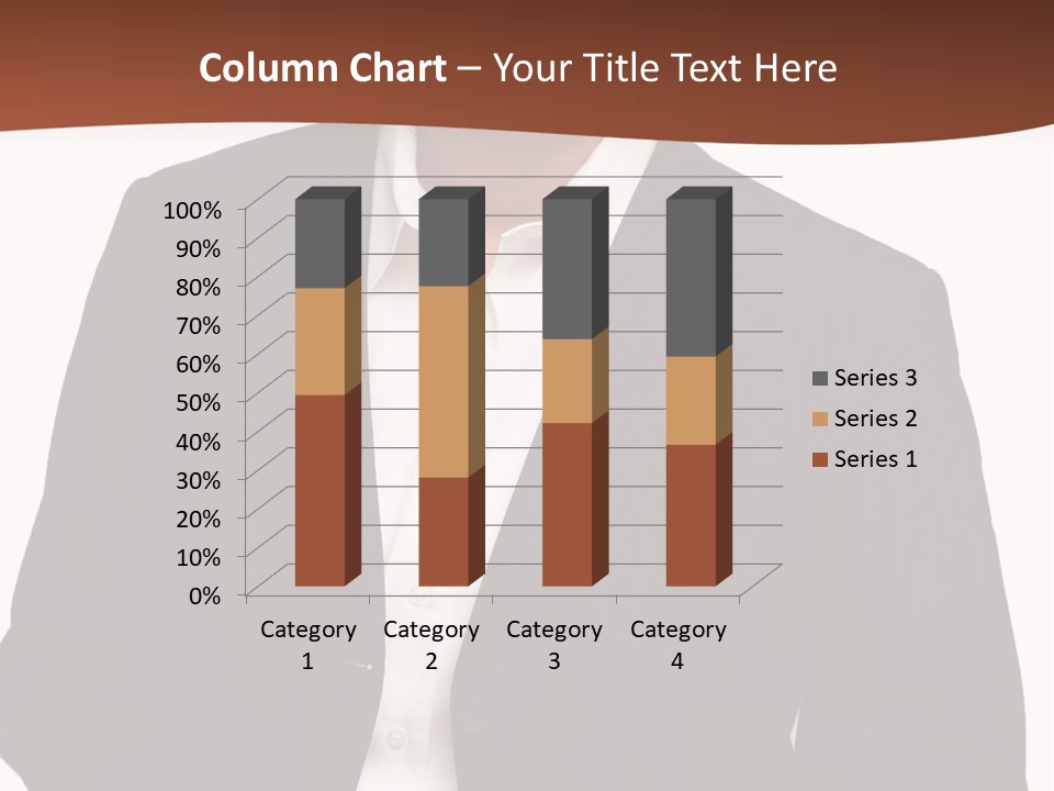 Man Standing Isolated Man Business Style PowerPoint Template
