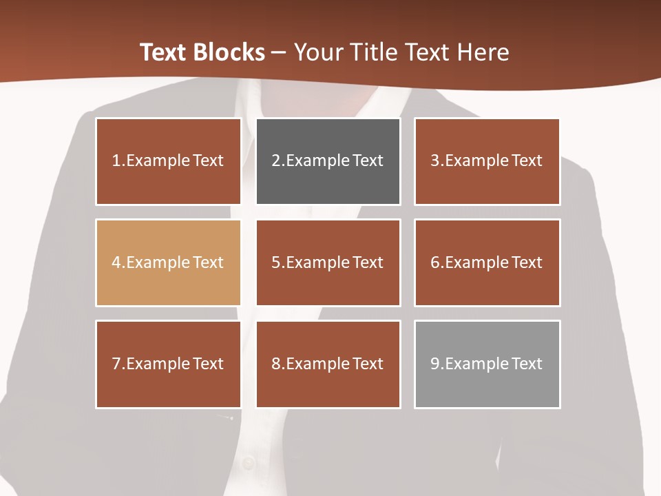 Man Standing Isolated Man Business Style PowerPoint Template