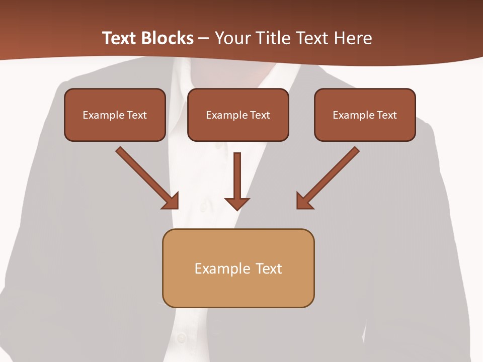 Man Standing Isolated Man Business Style PowerPoint Template