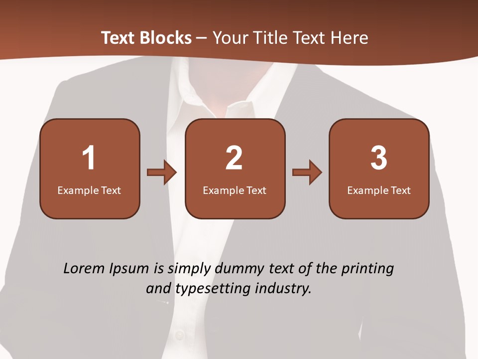 Man Standing Isolated Man Business Style PowerPoint Template