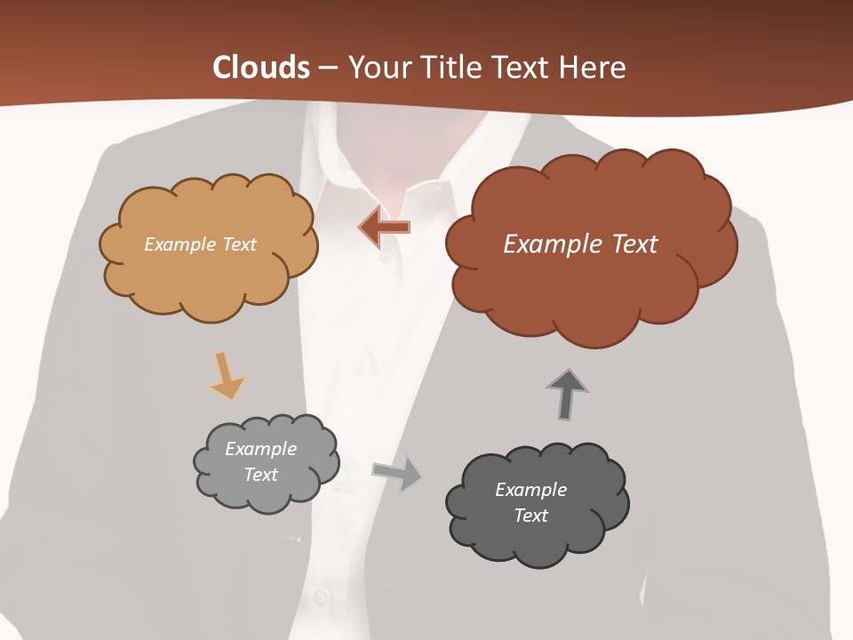 Man Standing Isolated Man Business Style PowerPoint Template