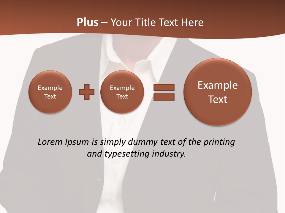 Man Standing Isolated Man Business Style PowerPoint Template