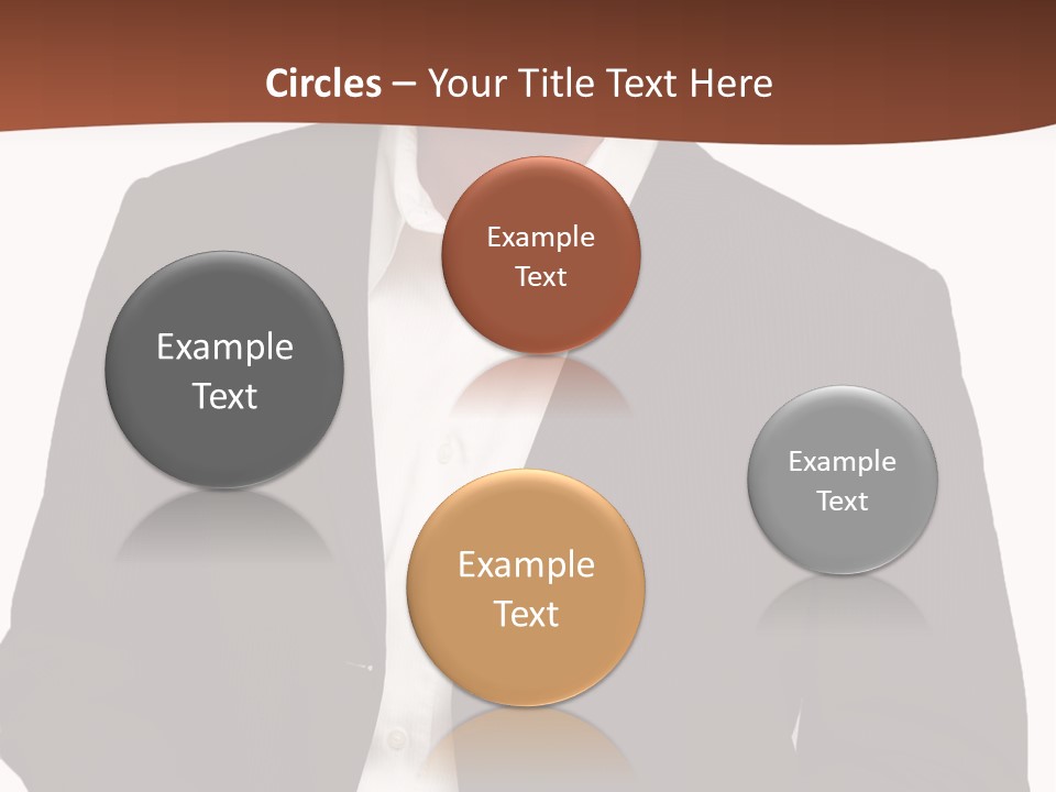 Man Standing Isolated Man Business Style PowerPoint Template