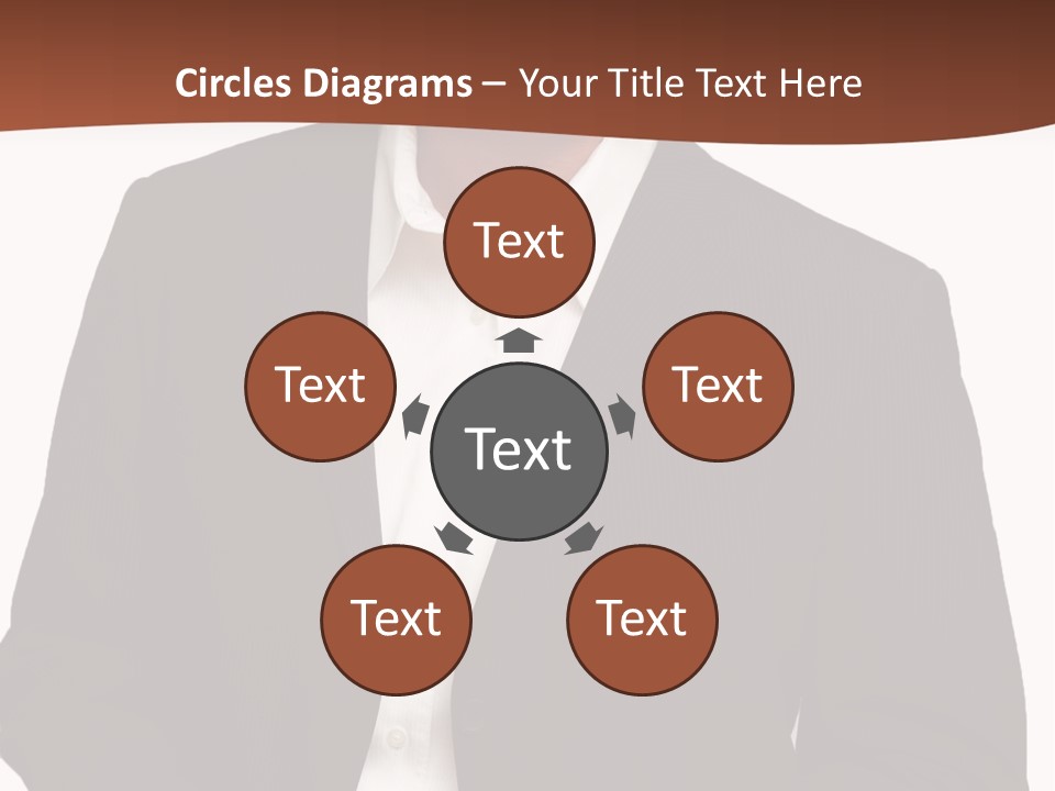 Man Standing Isolated Man Business Style PowerPoint Template