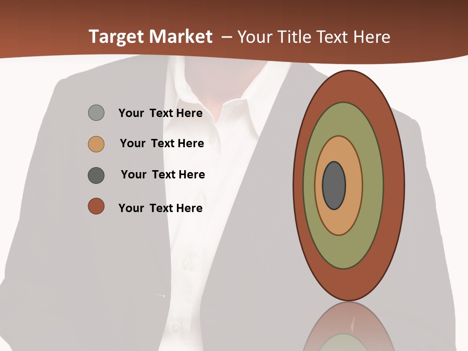 Man Standing Isolated Man Business Style PowerPoint Template