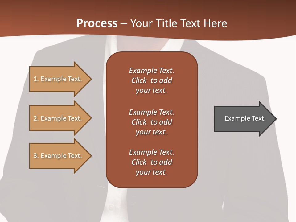 Man Standing Isolated Man Business Style PowerPoint Template