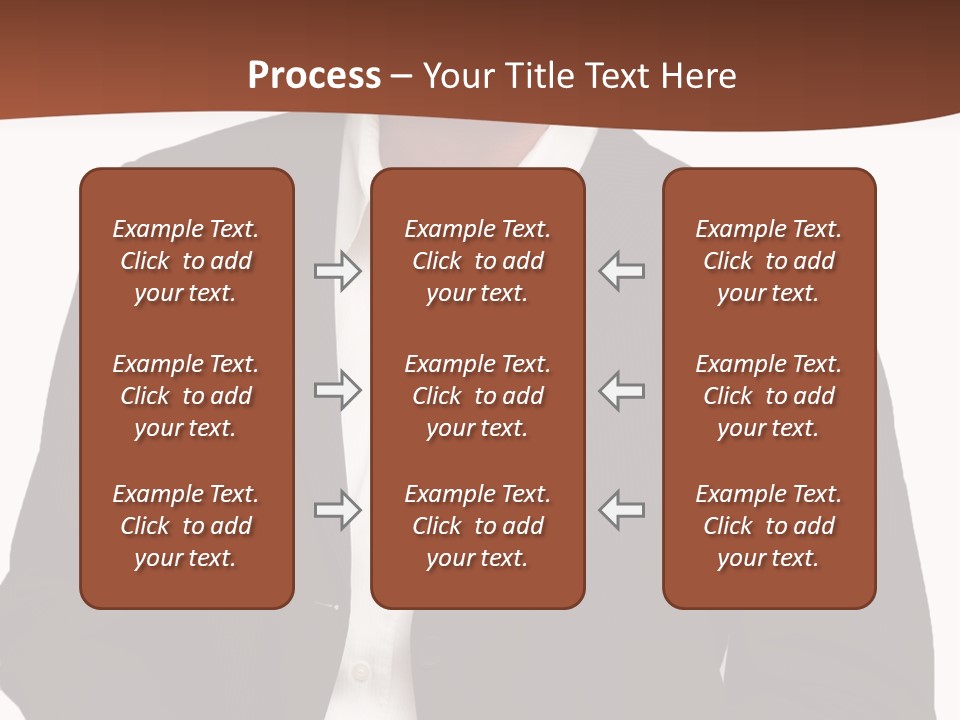 Man Standing Isolated Man Business Style PowerPoint Template