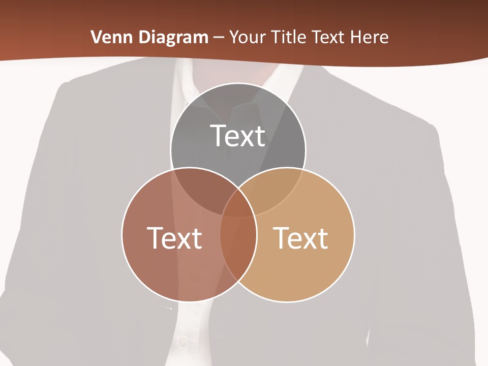 Man Standing Isolated Man Business Style PowerPoint Template