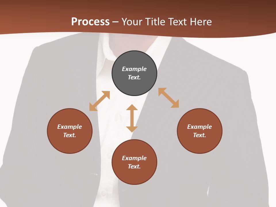 Man Standing Isolated Man Business Style PowerPoint Template