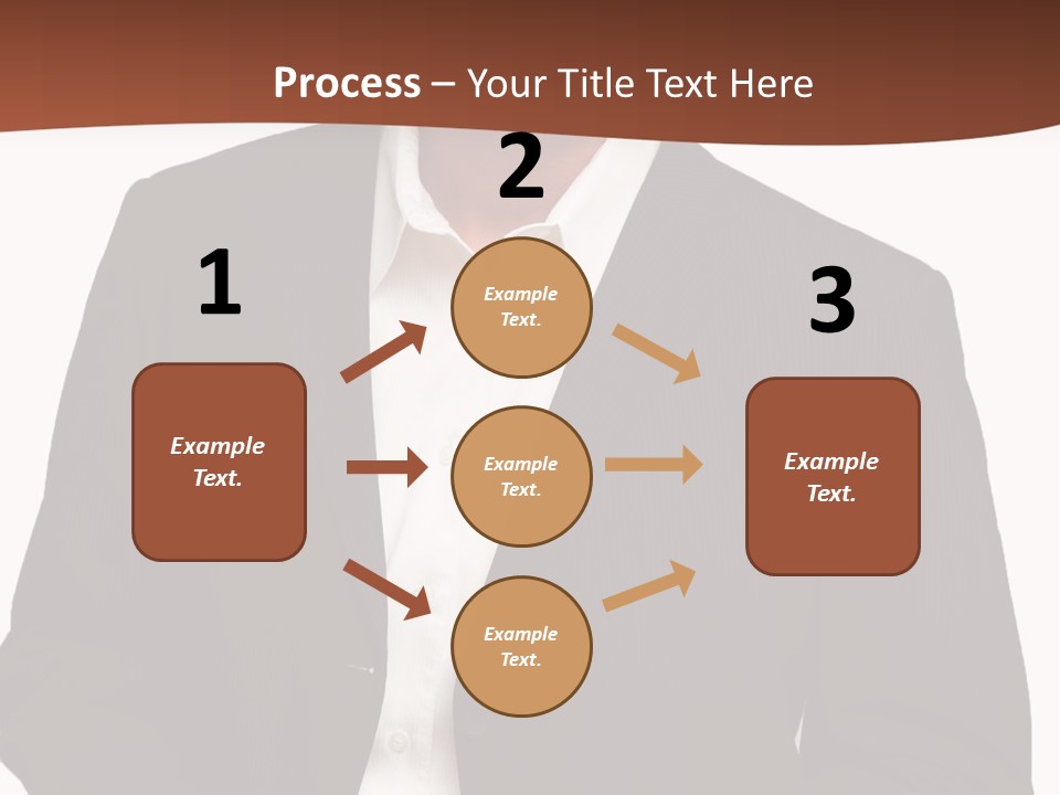 Man Standing Isolated Man Business Style PowerPoint Template