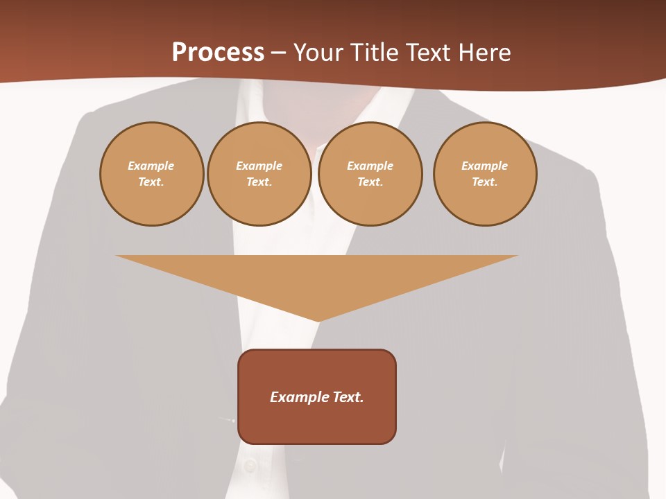 Man Standing Isolated Man Business Style PowerPoint Template