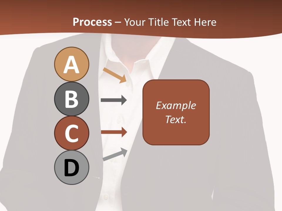 Man Standing Isolated Man Business Style PowerPoint Template