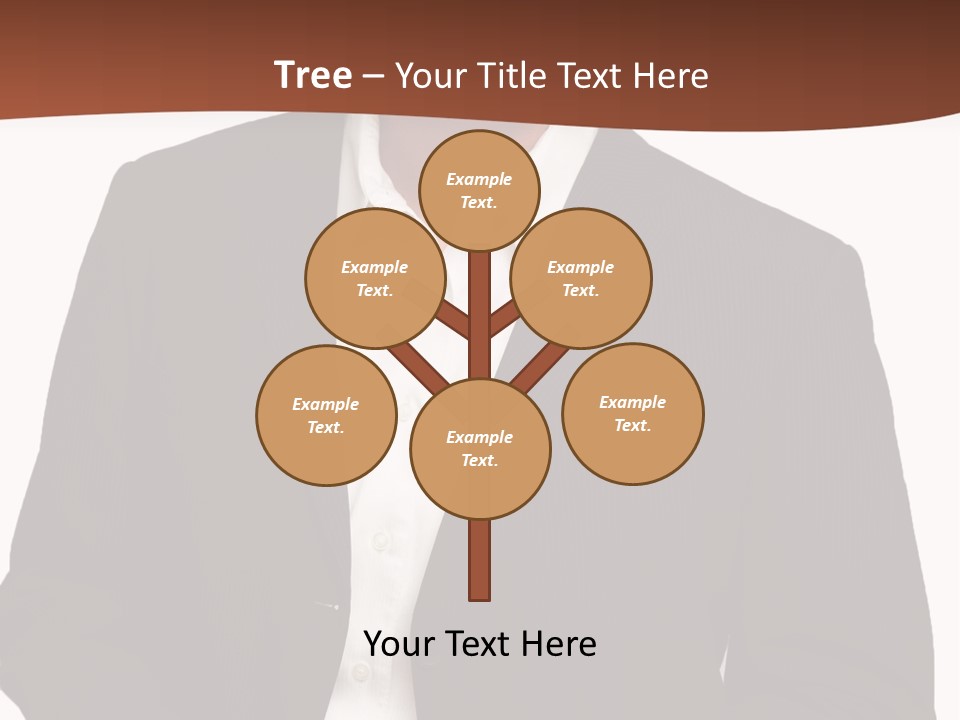 Man Standing Isolated Man Business Style PowerPoint Template