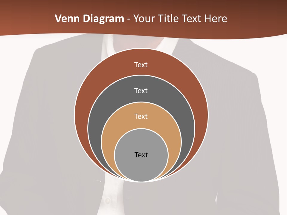 Man Standing Isolated Man Business Style PowerPoint Template