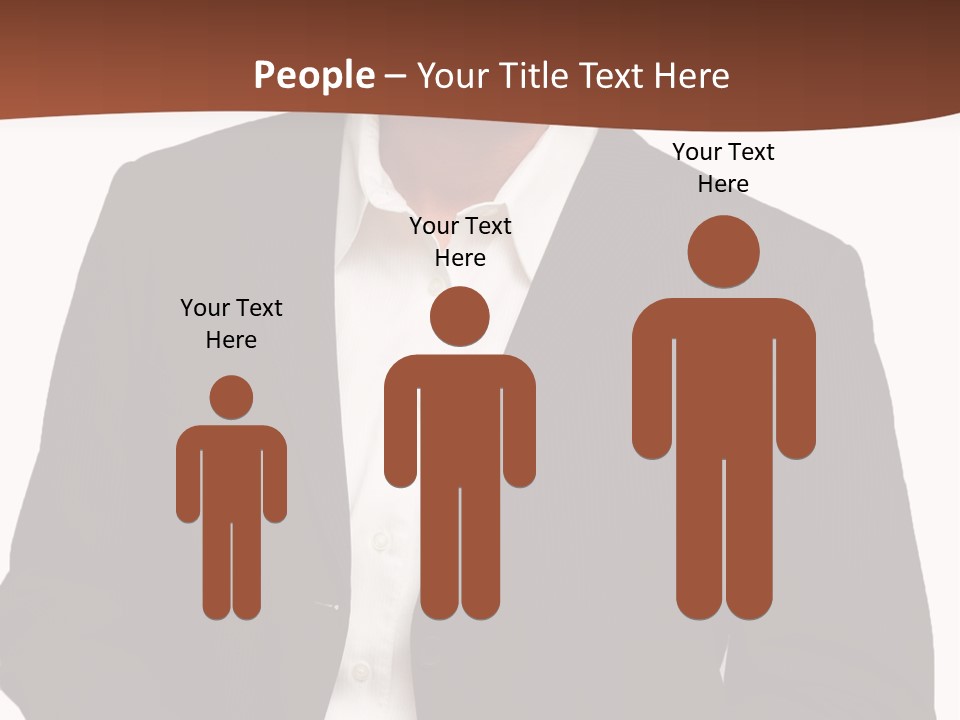 Man Standing Isolated Man Business Style PowerPoint Template