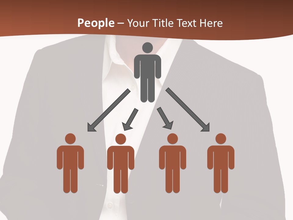 Man Standing Isolated Man Business Style PowerPoint Template