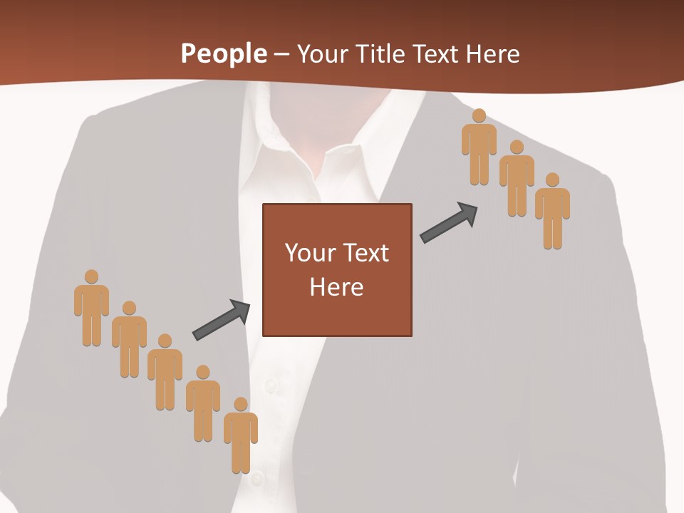 Man Standing Isolated Man Business Style PowerPoint Template