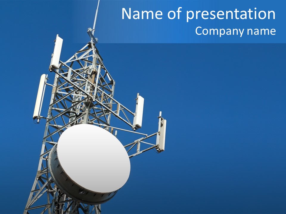 Gsm Telephone Frequency PowerPoint Template