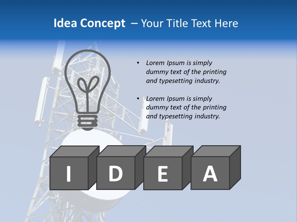 Gsm Telephone Frequency PowerPoint Template